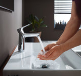 hansgrohe Talis E Einhebel-Waschtischmischer 110 mit Zugstangen-Ablaufgarnitur, Chrom