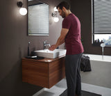 hansgrohe Talis E Einhebel-Waschtischmischer 110 mit Zugstangen-Ablaufgarnitur, Chrom