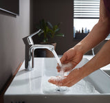 hansgrohe Metris Einhebel-Waschtischmischer 110 mit Zugstangen-Ablaufgarnitur, Chrom