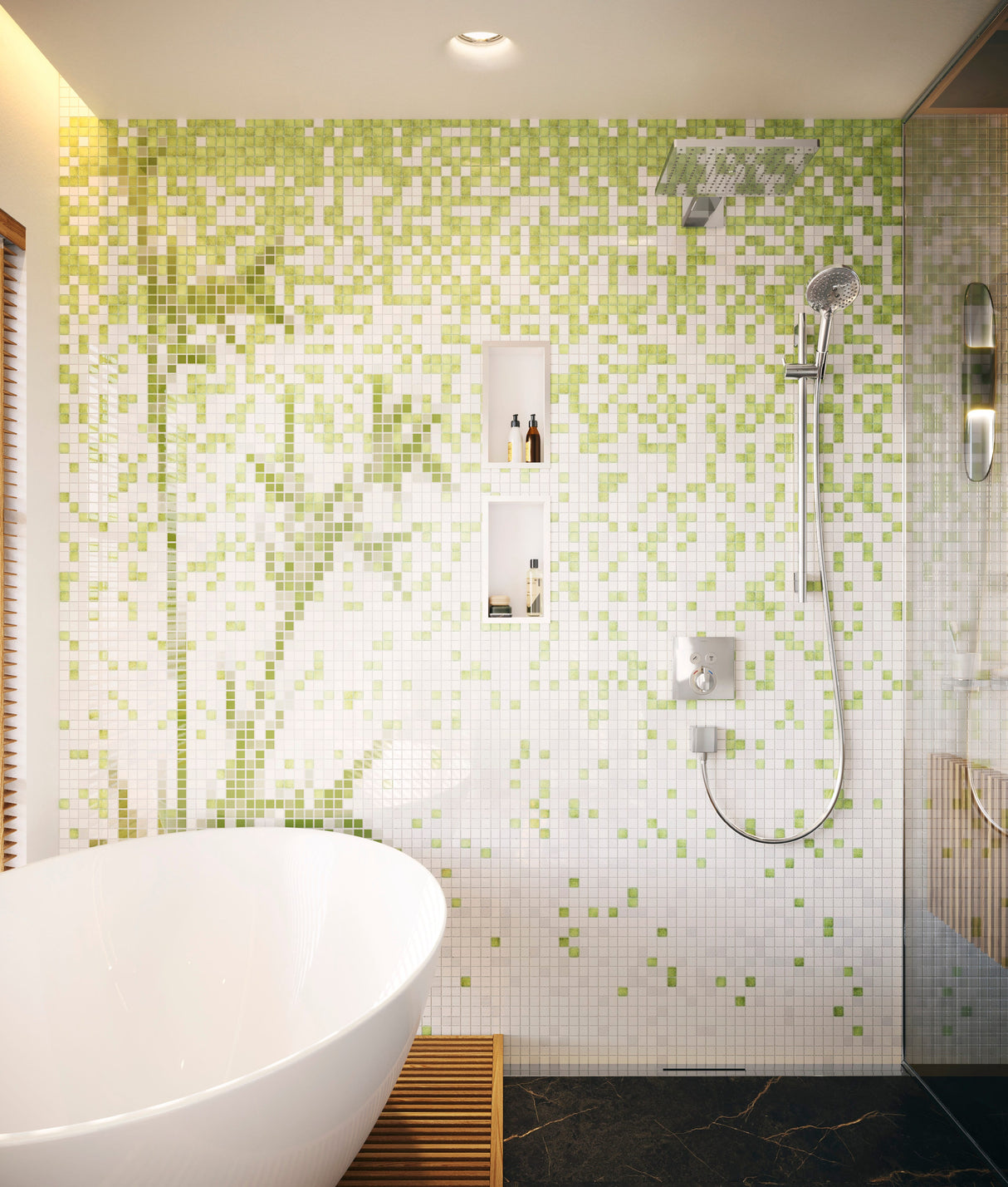 hansgrohe FixFit Wandanschluss Square mit Rückflussverhinderer, Chrom