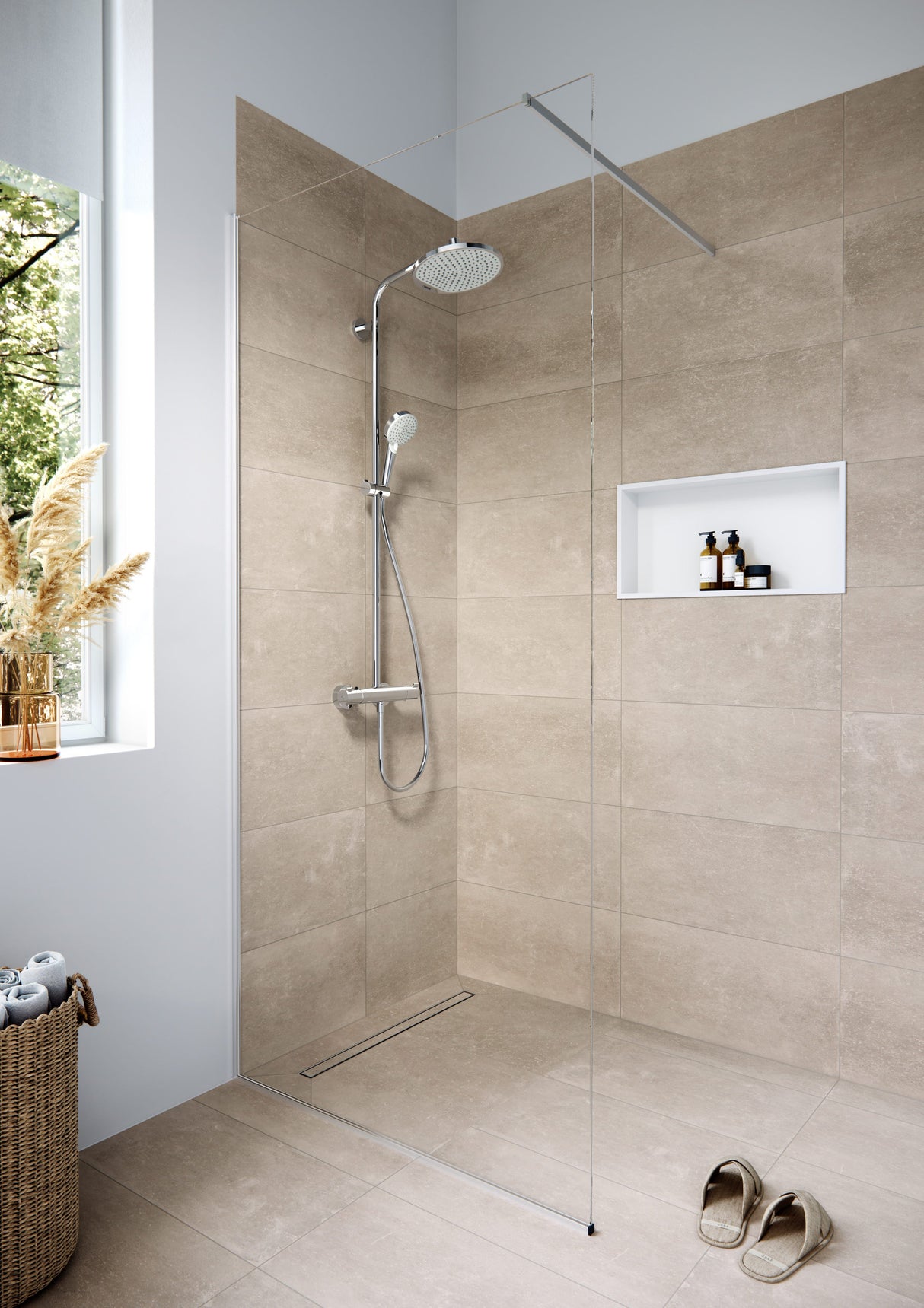hansgrohe Crometta S Showerpipe 240 1jet mit Thermostat, Chrom
