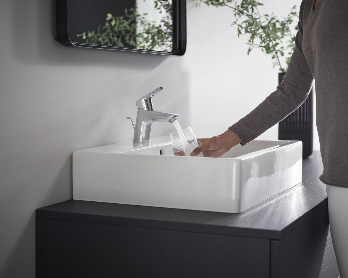 hansgrohe Logis Einhebel-Waschtischmischer 70 mit Zugstangen-Ablaufgarnitur, Chrom