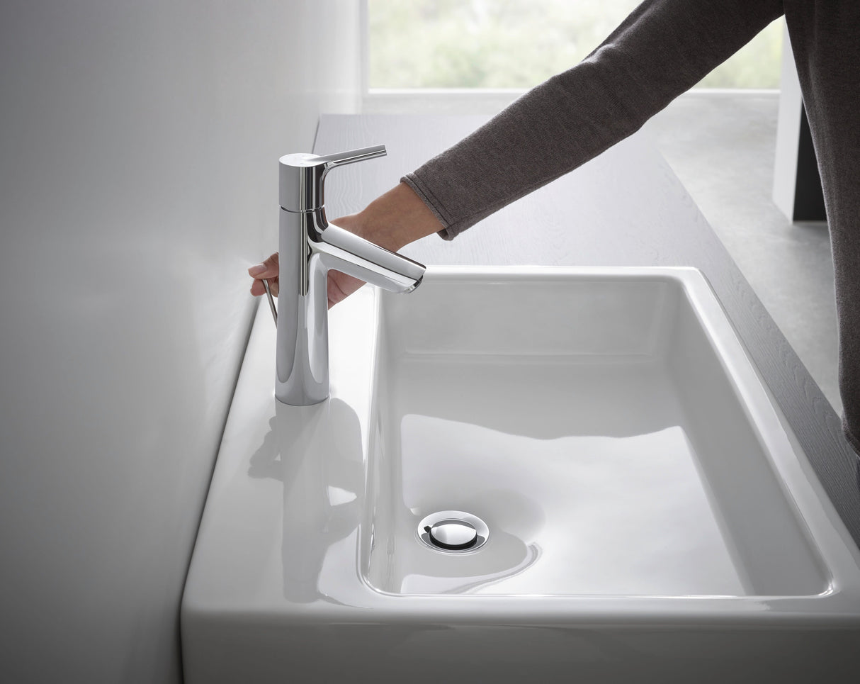 hansgrohe Talis S Einhebel-Waschtischmischer 100 mit Zugstangen-Ablaufgarnitur, Chrom