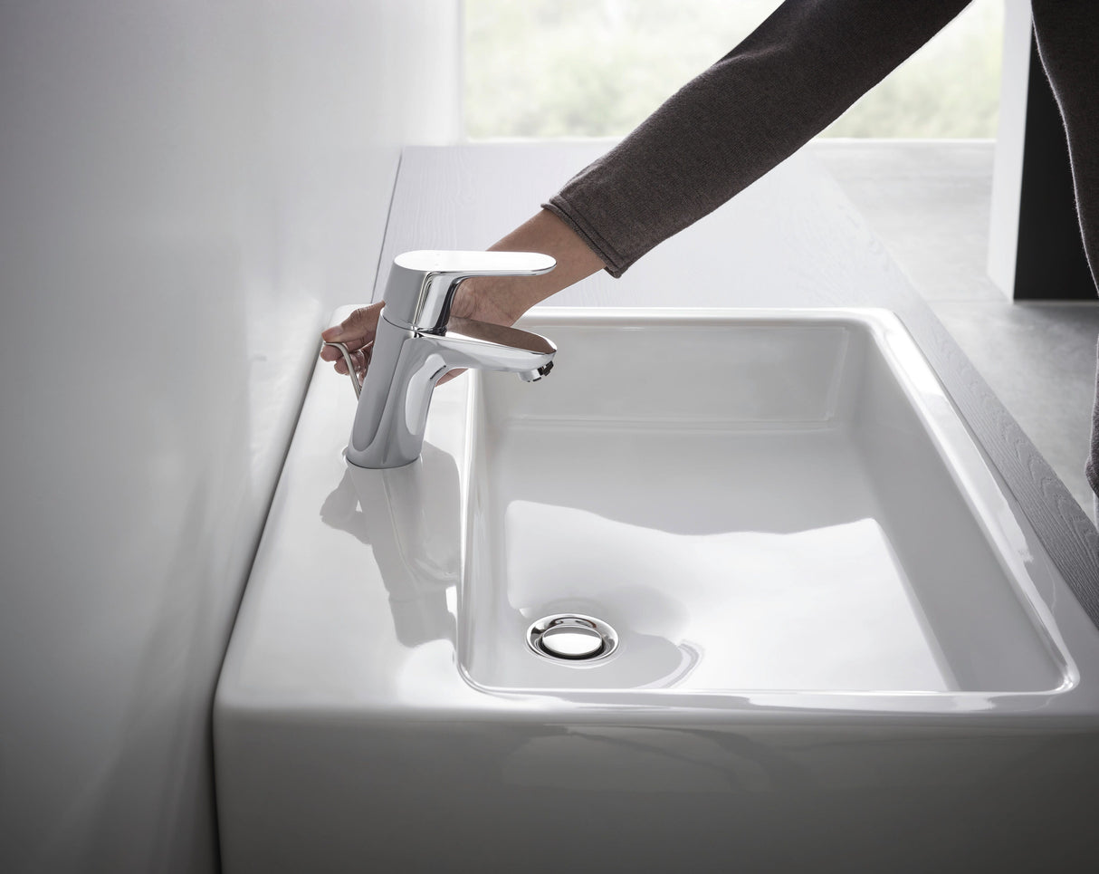 hansgrohe Focus Einhebel-Waschtischmischer 70 mit Zugstangen-Ablaufgarnitur, Chrom