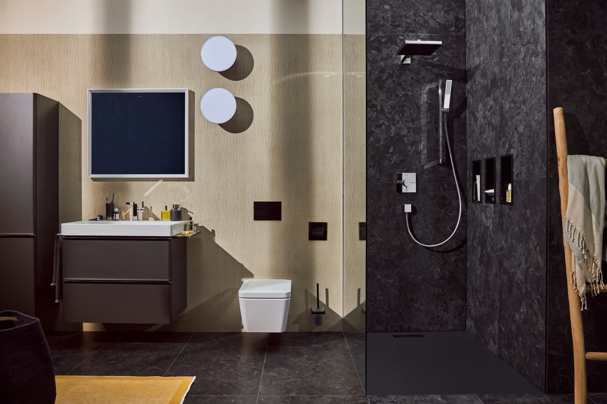 hansgrohe FixFit Wandanschluss Square mit Rückflussverhinderer, Chrom