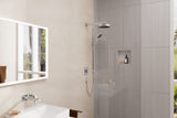 hansgrohe FixFit Wandanschluss Square mit Rückflussverhinderer, Chrom