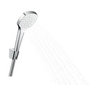 hansgrohe Croma Select E Brausehalterset 110 1jet mit Brauseschlauch 125 cm, Weiß/Chrom