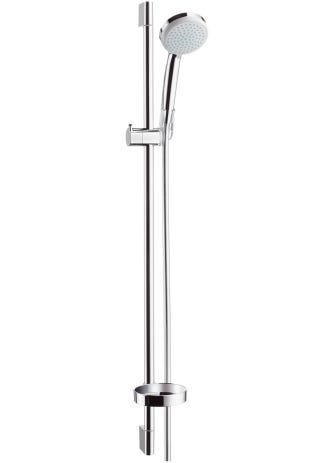 hansgrohe Croma 100 Brauseset Vario mit Brausestange 90 cm und Seifenschale, Chrom