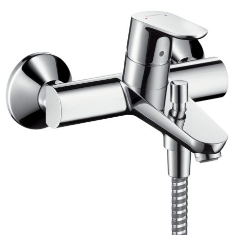 hansgrohe Focus Einhebel-Wannenmischer Aufputz, Chrom