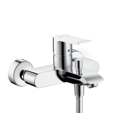 hansgrohe Metris Einhebel-Wannenmischer Aufputz, Chrom