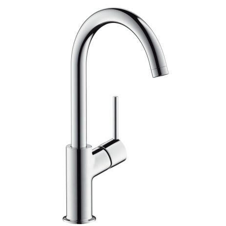 hansgrohe Talis Einhebel-Waschtischmischer 210 mit Schwenkauslauf und Push-Open Ablaufgarnitur, Chrom