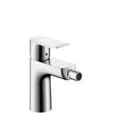 hansgrohe Metris Einhebel-Bidetmischer mit Zugstangen-Ablaufgarnitur, Chrom