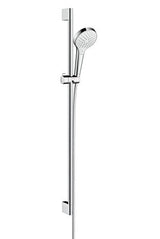 hansgrohe Croma Select S Brauseset 110 Vario mit Brausestange 90 cm, Weiß/Chrom