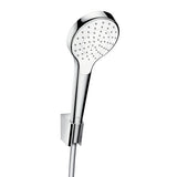 hansgrohe Croma Select S Brausehalterset 110 1jet mit Brauseschlauch 125 cm, Weiß/Chrom