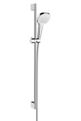 hansgrohe Croma Select E Brauseset 110 Vario mit Brausestange 90 cm, Weiß/Chrom