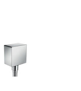 hansgrohe FixFit Wandanschluss Square mit Rückflussverhinderer, Chrom