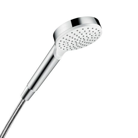 hansgrohe Crometta Handbrause 100 1jet EcoSmart+, Weiß/Chrom