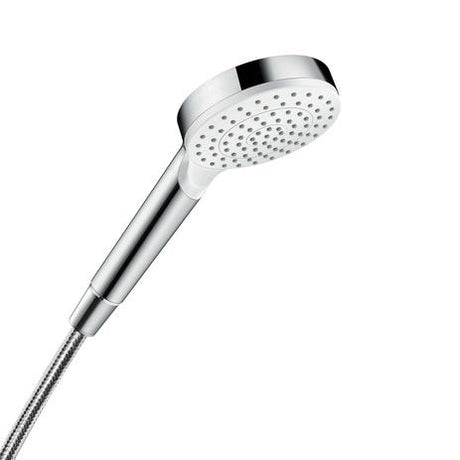 hansgrohe Crometta Handbrause 100 1jet EcoSmart+, Weiß/Chrom