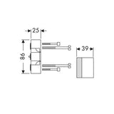 hansgrohe Verlängerung iBox universal Grundkörper 2,5 cm