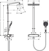 hansgrohe Raindance E Showerpipe 360 1jet mit Thermostat