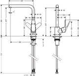 hansgrohe Focus M41 Einhebel-Küchenmischer 280, 1jet, Chrom