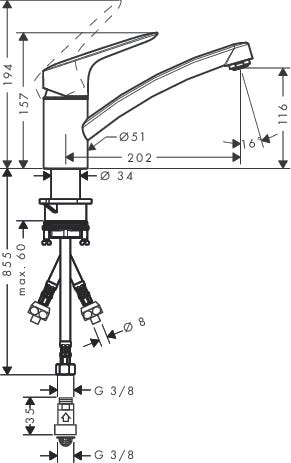 hansgrohe Logis M31 Einhebel-Küchenmischer