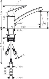 hansgrohe Logis M31 Einhebel-Küchenmischer
