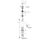 hansgrohe Metris Einhebel-Waschtischmischer 100 für Handwaschbecken ohne Ablaufgarnitur, Chrom