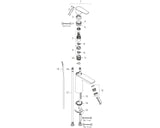 hansgrohe Talis E Einhebel-Waschtischmischer 110 mit Zugstangen-Ablaufgarnitur, Chrom