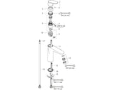 hansgrohe Focus Einhebel-Waschtischmischer 100 ohne Ablaufgarnitur, Chrom
