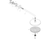 hansgrohe Raindance Select S Kopfbrause 240 2jet mit Brausearm