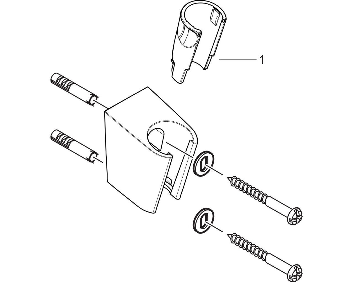 hansgrohe Brausehalter Porter S, Chrom