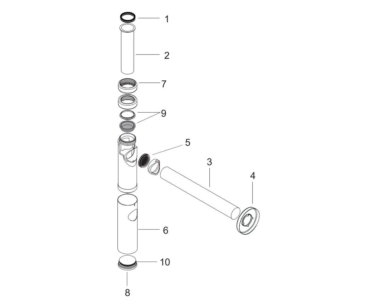 hansgrohe Designsiphon Flowstar S, Chrom