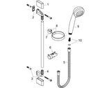 hansgrohe Crometta 85 Brauseset Vario mit Brausestange 90 cm, Chrom