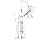 hansgrohe Focus Einhebel-Waschtischmischer 240 mit Schwenkauslauf und Zugstangen-Ablaufgarnitur, Chrom