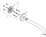 hansgrohe Brausearm 38,9 cm, Chrom