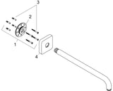hansgrohe Brausearm E 38,9 cm, Chrom