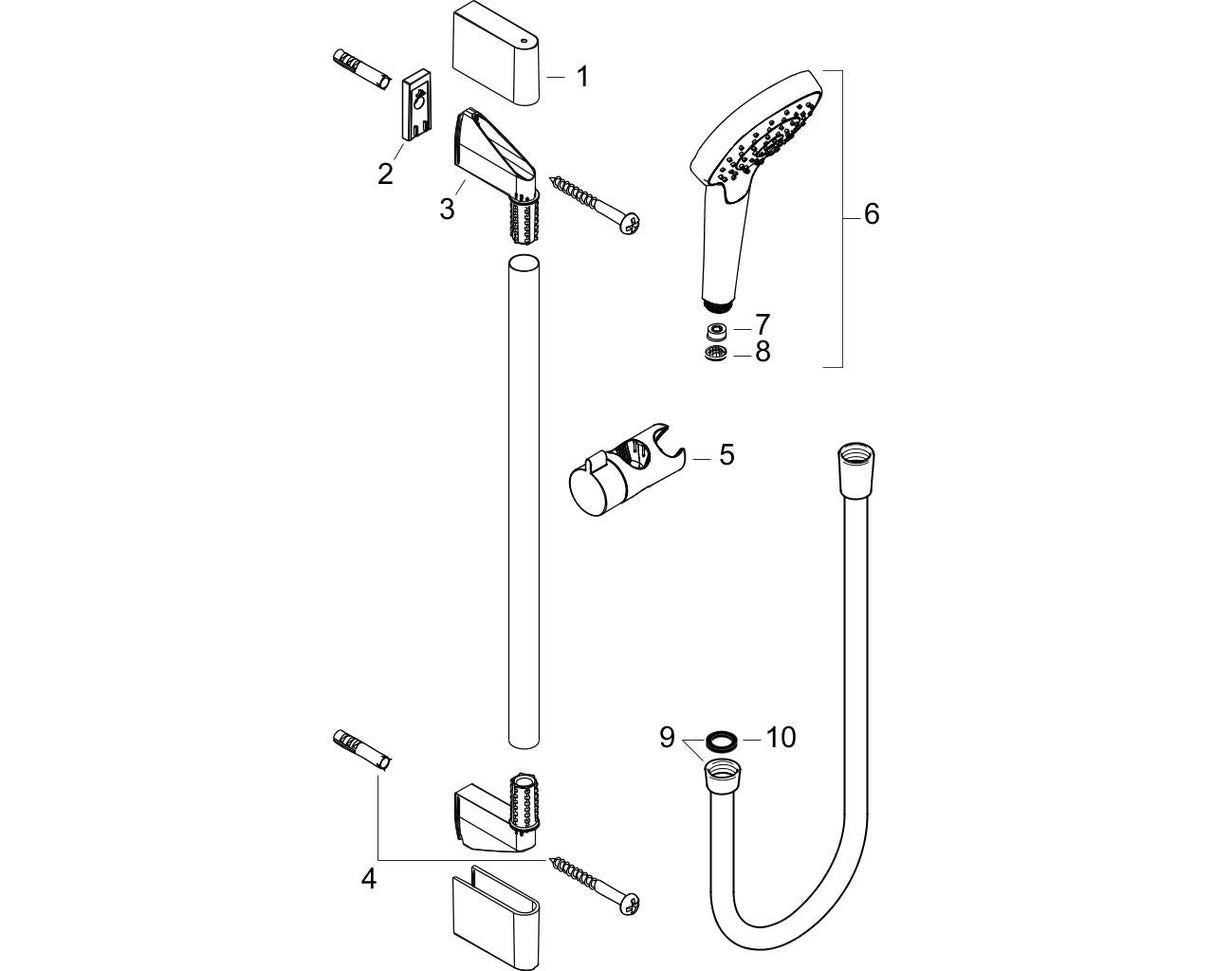 hansgrohe Croma Select E Brauseset 110 Multi EcoSmart mit Brausestange 90 cm, Weiß/Chrom