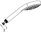 hansgrohe Croma Select S Handbrause 110 Vario, Weiß/Chrom