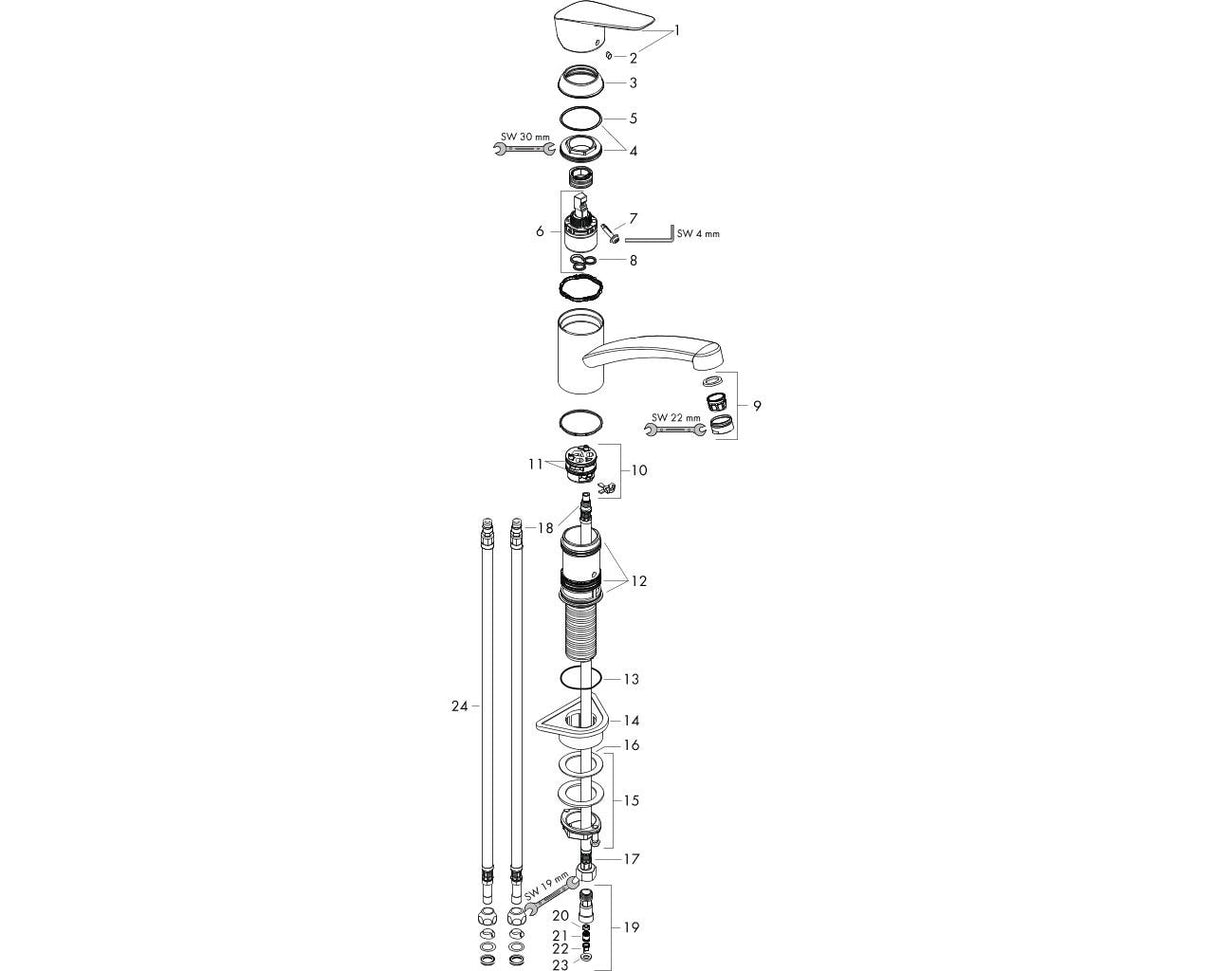 hansgrohe Logis M31 Einhebel-Küchenmischer