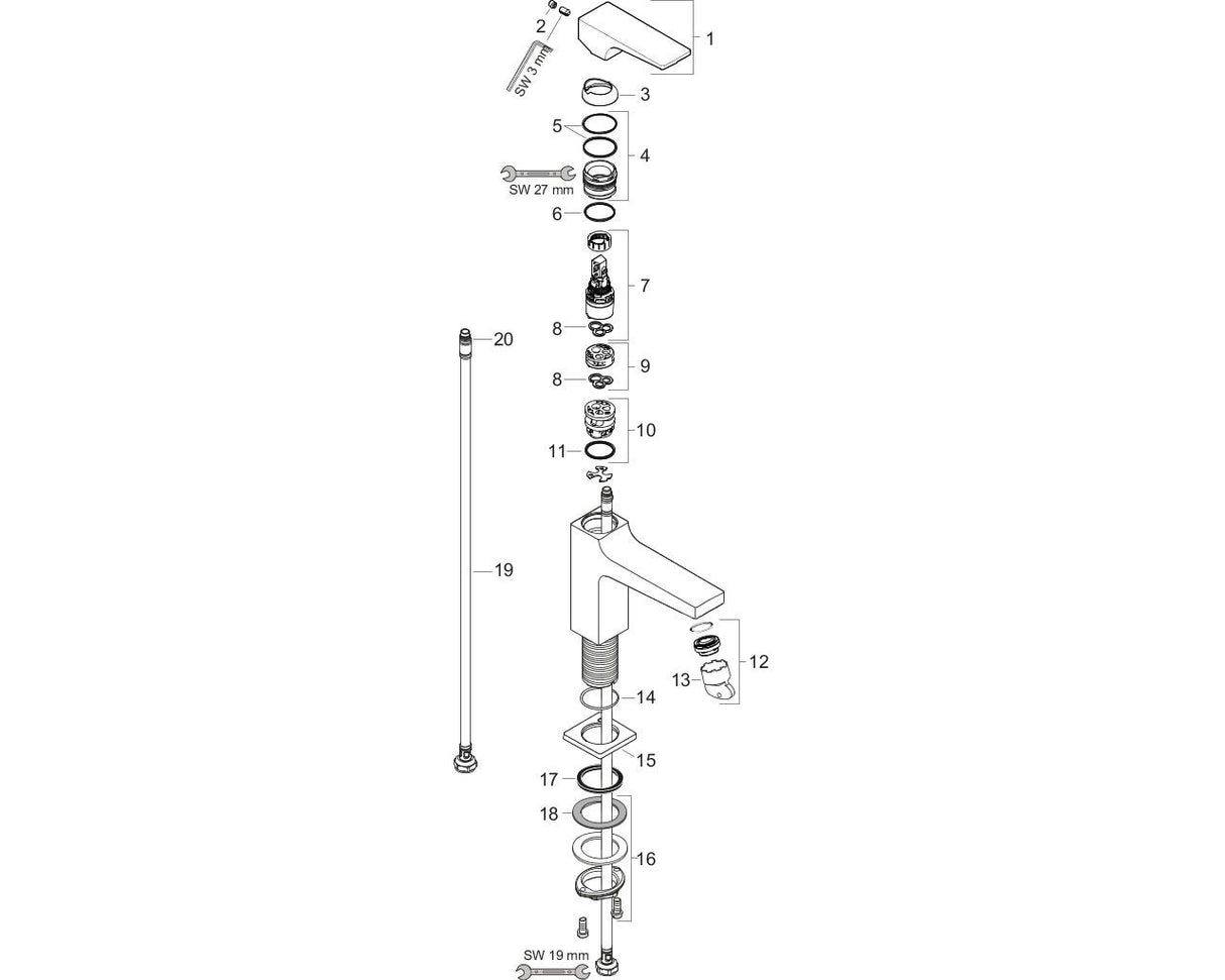 hansgrohe Metropol Einhebel-Waschtischmischer 110 mit Hebelgriff und Push-Open Ablaufgarnitur, Chrom
