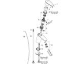 hansgrohe Focus Einhebel-Waschtischmischer 70 mit Zugstangen-Ablaufgarnitur, Chrom