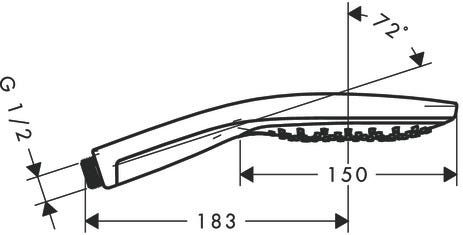 hansgrohe Raindance Select S Handbrause 150 3jet