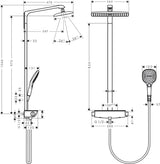hansgrohe Raindance E Showerpipe 360 1jet mit Thermostat