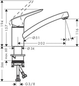 hansgrohe Logis M31 Einhebel-Küchenmischer