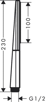 hansgrohe Rainfinity Stabhandbrause 100 1jet