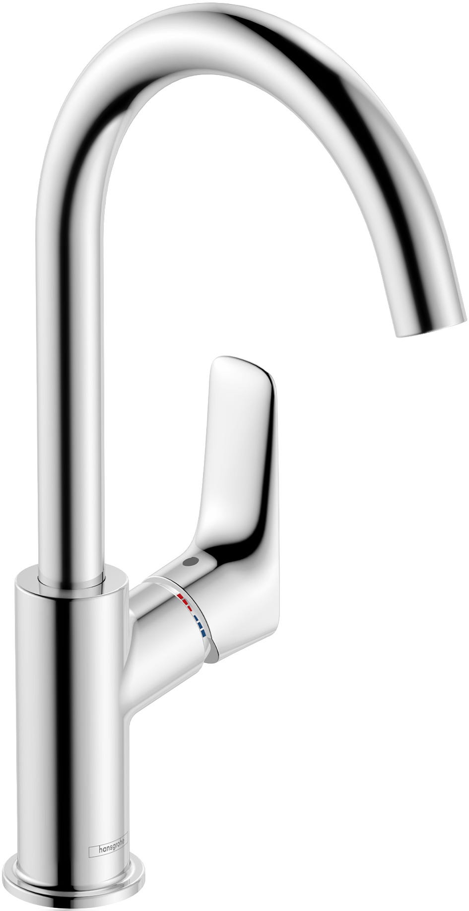hansgrohe Logis Einhebel-Waschtischmischer 210 mit Schwenkauslauf und Zugstangen-Ablaufgarnitur, Chrom