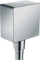 hansgrohe FixFit Wandanschluss Square mit Rückflussverhinderer, Chrom