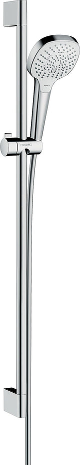 hansgrohe Croma Select E Brauseset 110 Multi EcoSmart mit Brausestange 90 cm, Weiß/Chrom