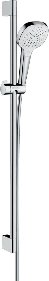 hansgrohe Croma Select E Brauseset 110 Vario mit Brausestange 90 cm, Weiß/Chrom